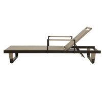 Daytona Outdoor Buff Dutch Weave Armed Lounge Chair