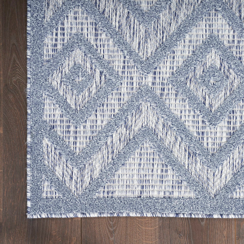 Aericka Indoor/Outdoor Blue Denim Area Rug - Elegance Collection