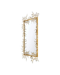 Forget-Me-Not Gold Rectangular Mirror