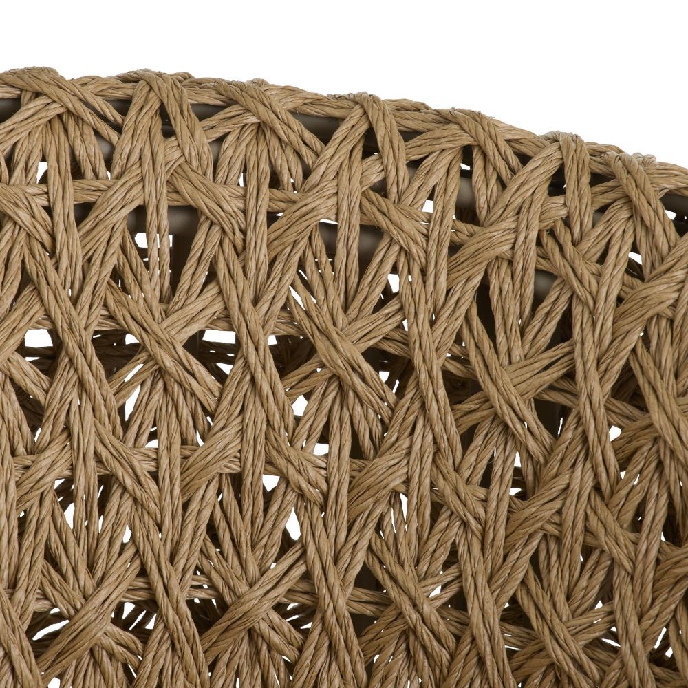 Iggy Tan Crisscross Rattan Outdoor Chair