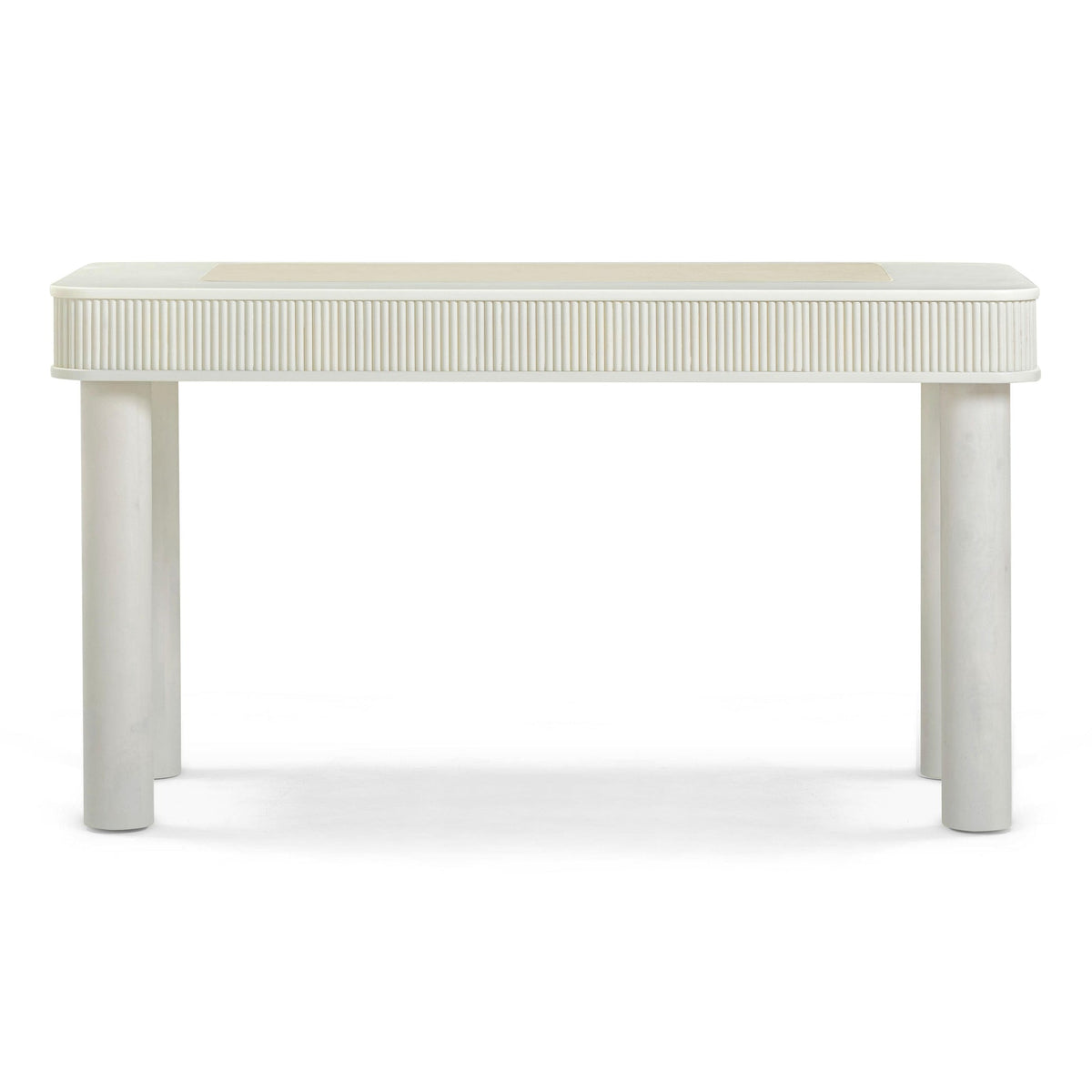Lexi 55" Cream 2-Drawer Desk