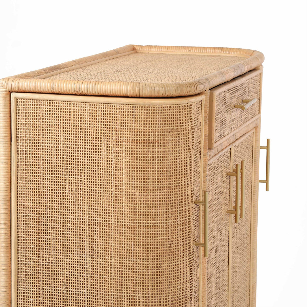 Elara Natural Rattan Bar Cabinet