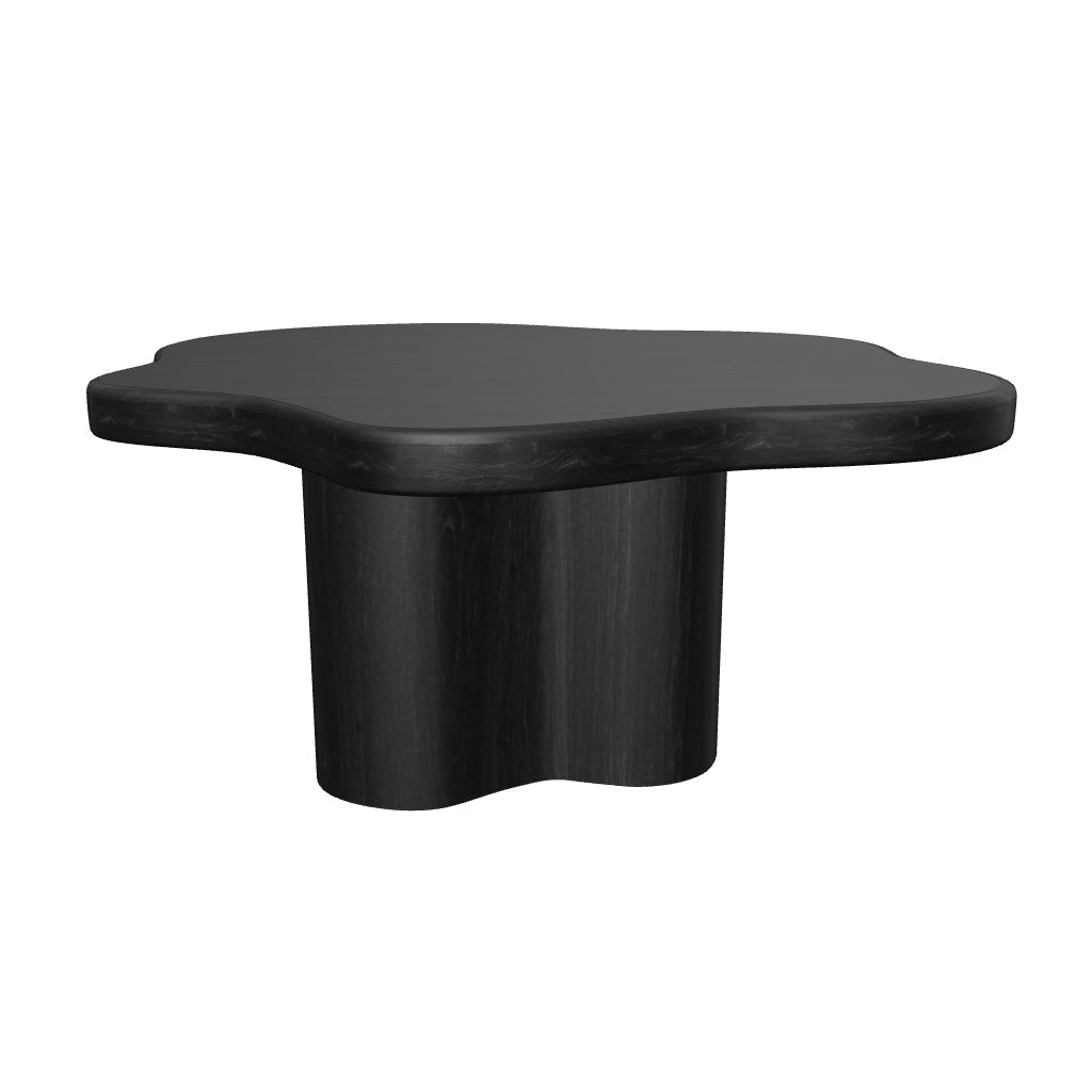 Bellona Black Solid Acacia Wood Dining Table
