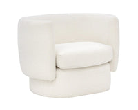 Valence White Boucle Sofa & 2 Accent Chairs