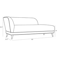 Carla 80"Stone Bouclé Chaise