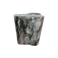 Kruz Grey/Blush Faux Marble Short Side Table