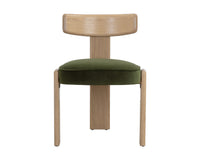 Horton Rustic Oak & Forest Green Dining Chair (Set of 2)