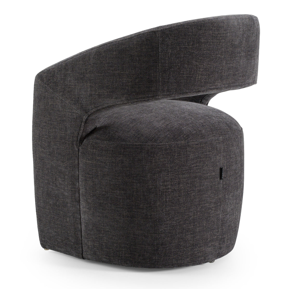 Gastra Modern Dark Grey Fabric Dining Chair