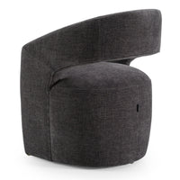 Gastra Modern Dark Grey Fabric Dining Chair