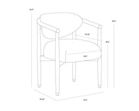 Sigrid Oatmeal Upholstered Oak Dining Chair