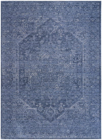 Lucienne Blue Medallion Area Rug