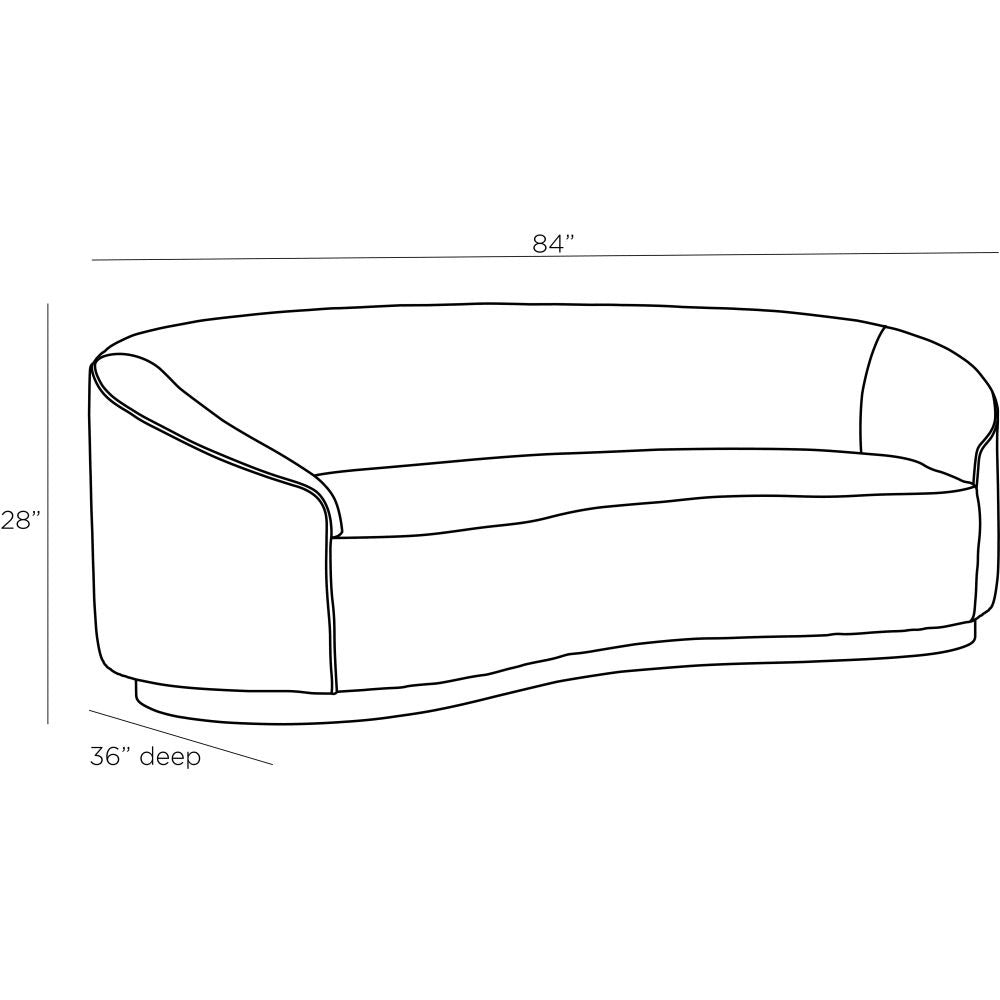 Emilee 84" Paprika Velvet Sofa