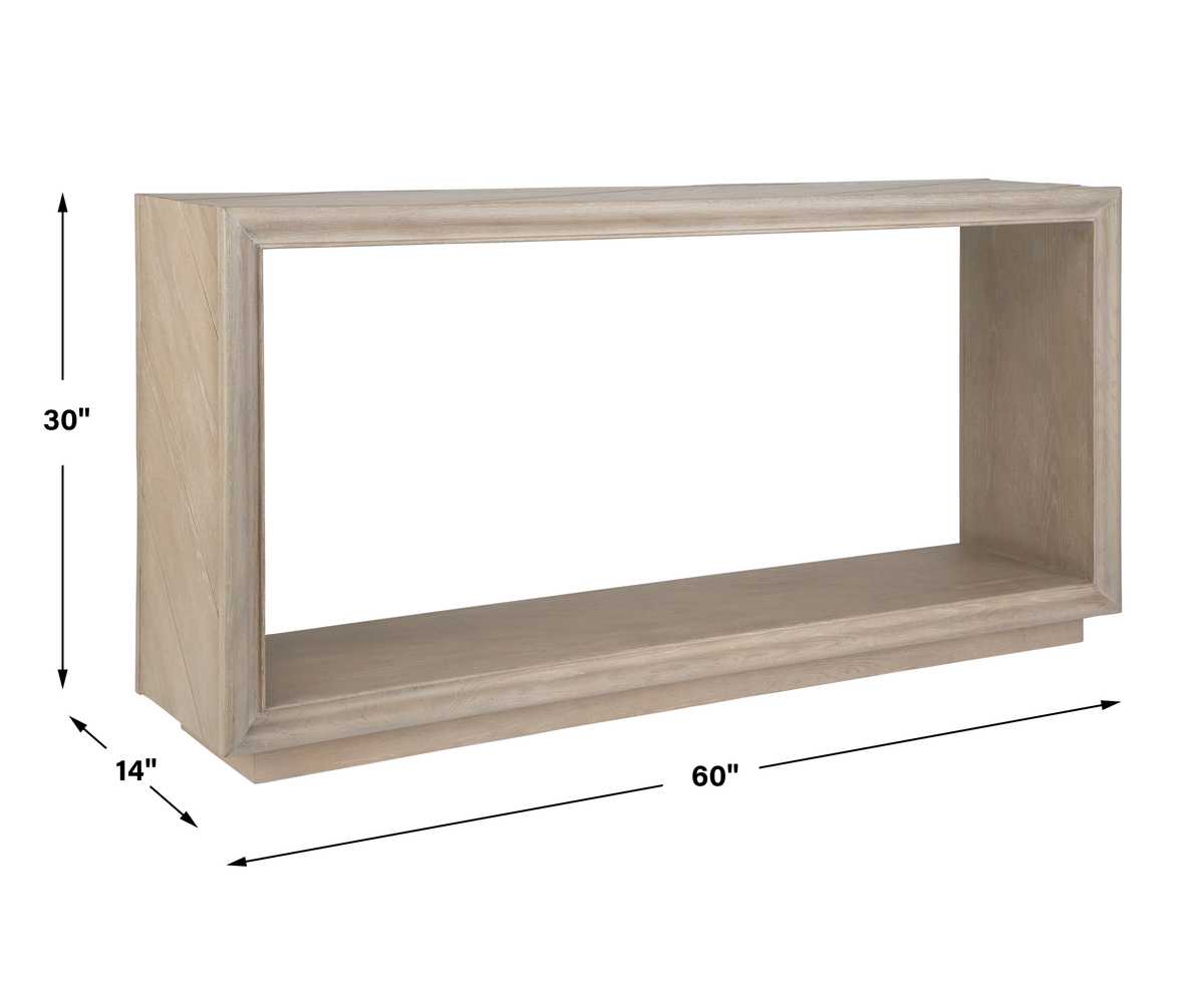 Twylight 60" Retangular Oak Console Table