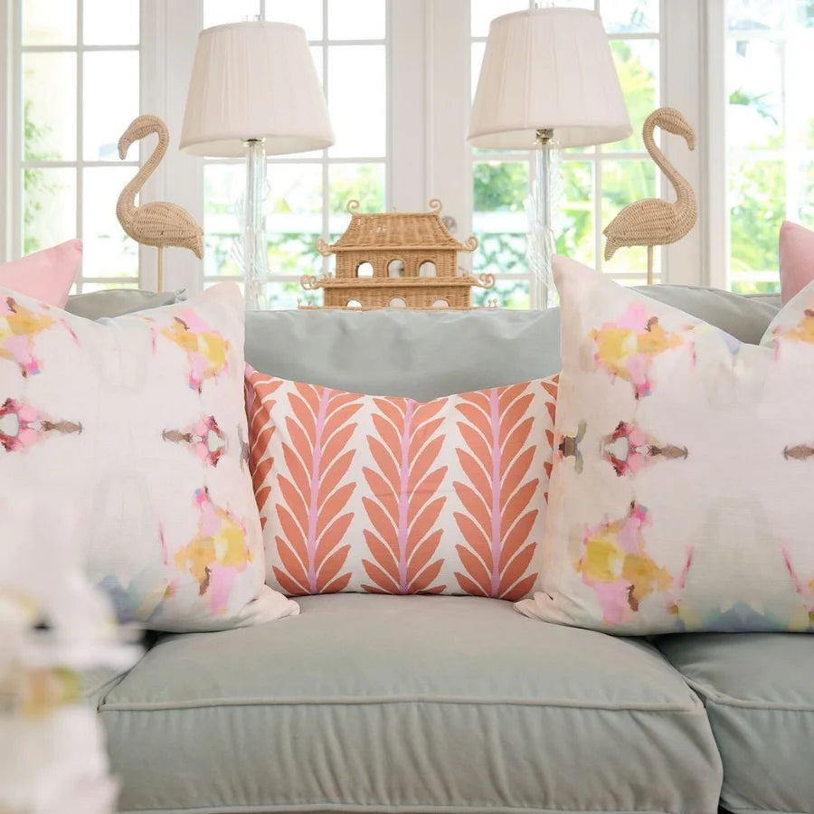 Caroline Orange Decorative Pillow (4 Sizes Available)