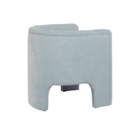 Georgina Chenille Light Blue Accent Chair