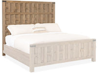 Colt Light Wood Panel Bed