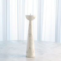 Sarah White Round Top Candle Holder (2 Sizes Available)