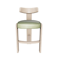 Horton Rustic Oak & Forest Green Bar Stool
