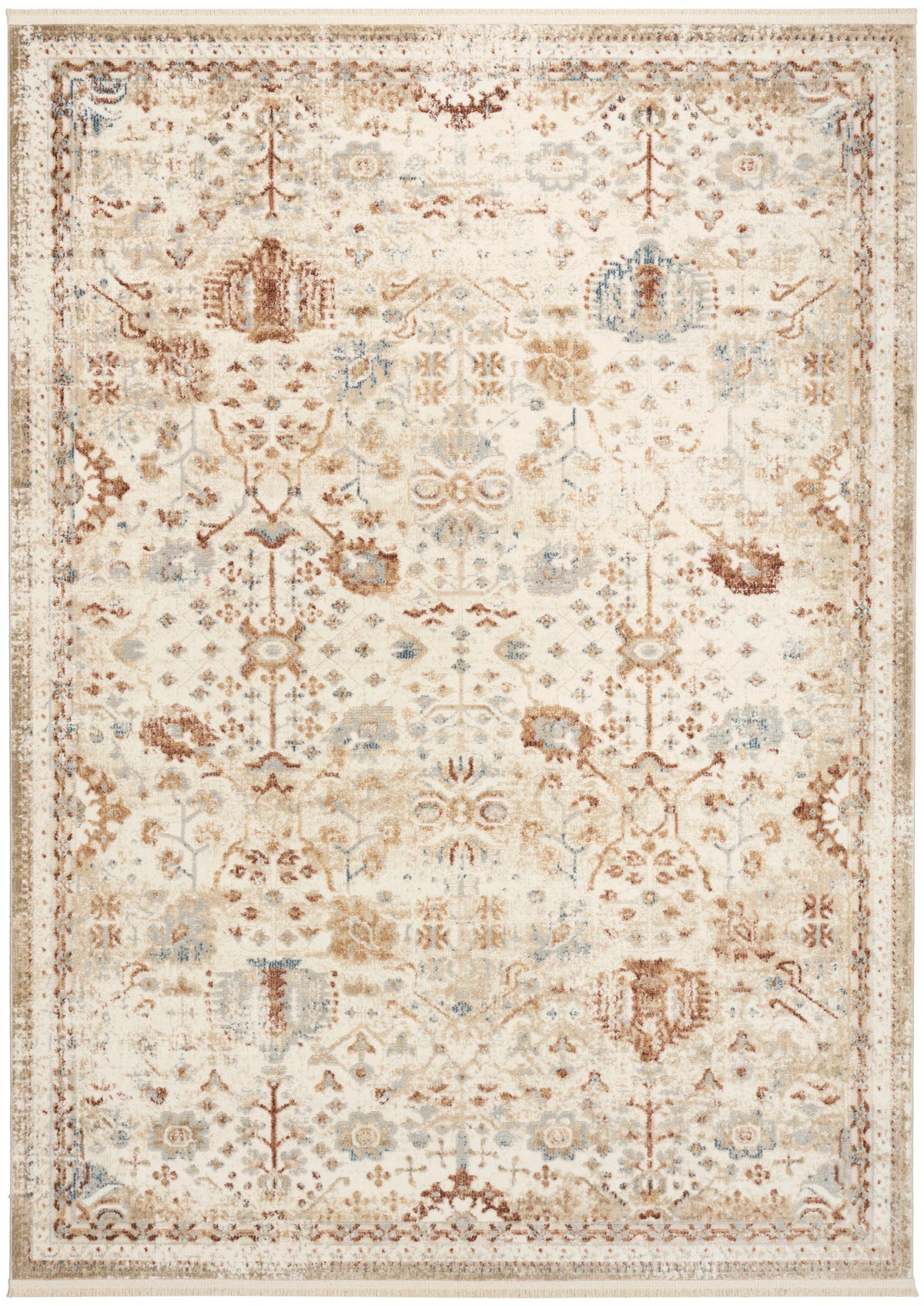Isabeau Rust Ivory Area Rug