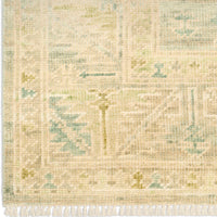Giselle Green Wool Multicolor Area Rug