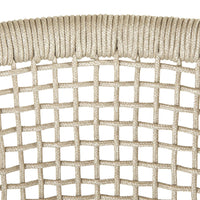 Enzo Buff Plain Weave Outdoor Bar Stool