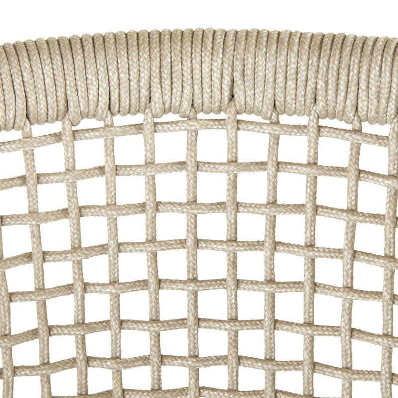 Enzo Buff Plain Weave Outdoor Bar Stool