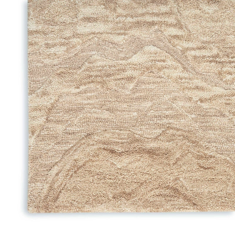 Refined Taupe Wool Area Rug