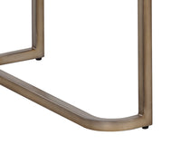 Jamille Cream Faux Leather & Gold Desk