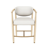 Sigrid Oatmeal Upholstered Oak Counter Stool