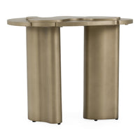 Meline Modern Antique Brass Nesting Coffee Table Set