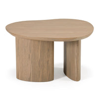Olin Modern 3-Piece Buckwheat + Onyx Nesting Coffee Table Set
