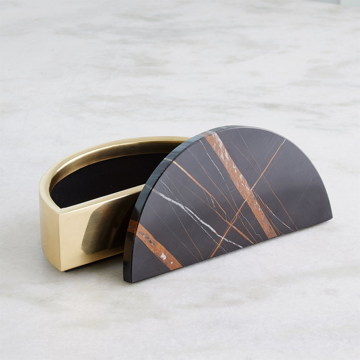 Cosmopolitan Black Marble & Polished Brass Collection