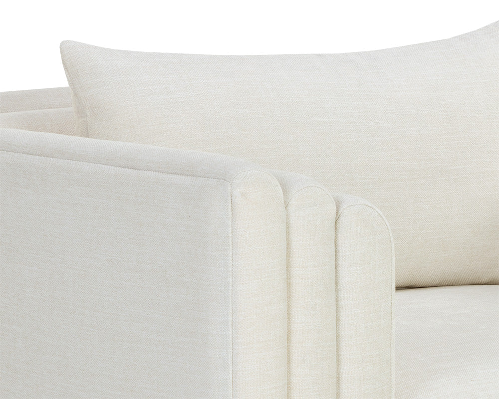 Kira Ivory Tweed Sofa & 2 Accent Chairs