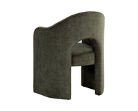 Anaya Rich Olive Upholstered Dining Armchair