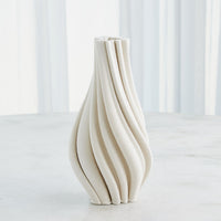 Twist White Matte Vase (2 Sizes Available)