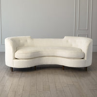 Lauren 89.5 Stylishly Curved Sofa With Legs