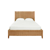 Ottilie Winged Wrapped Rattan Bed