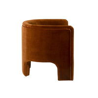 Georgina Velvet Rust Accent Chair