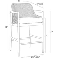 Chilton Pearl Outdoor Bar Stool
