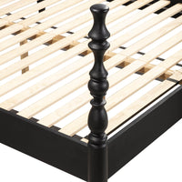 Rosalie Black Ash Bed