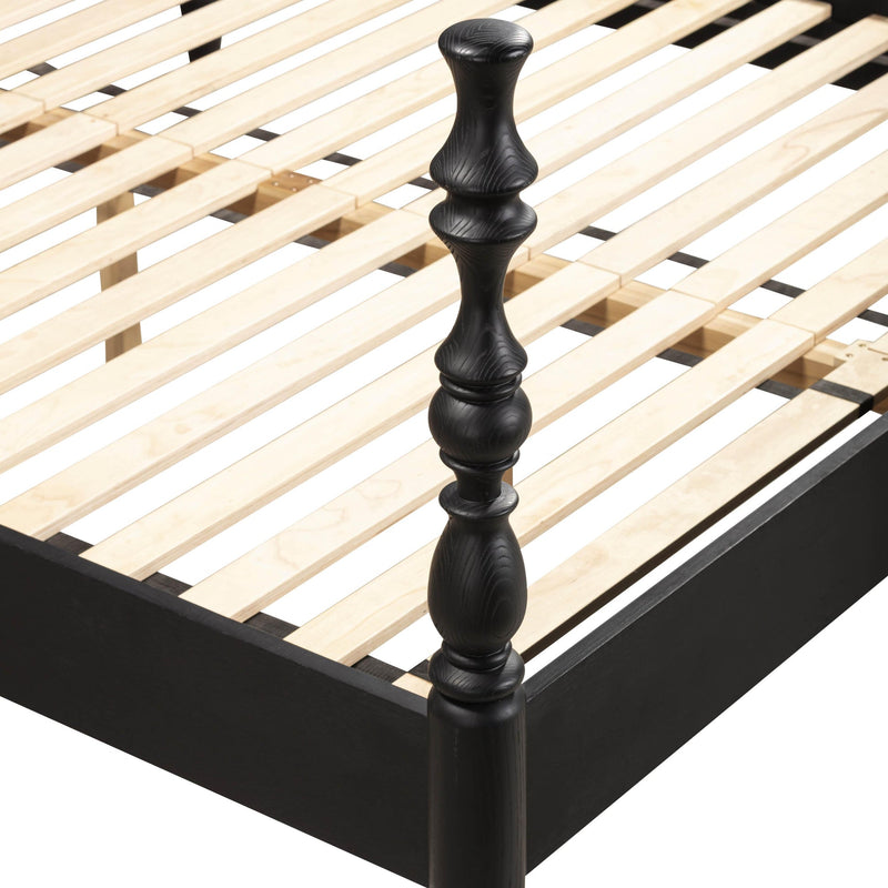 Rosalie Black Ash Bed