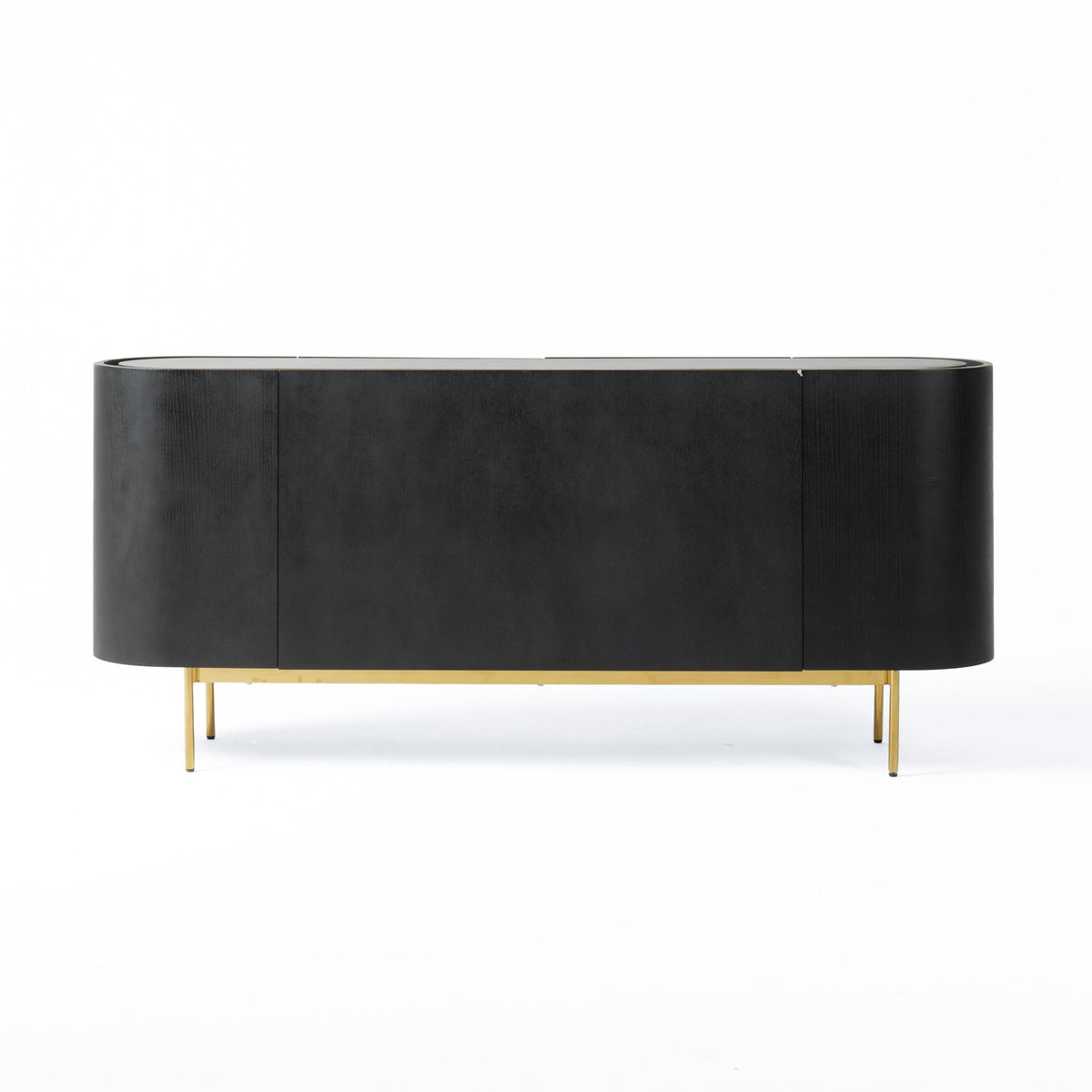Anita Modern Black Oak & Gold Buffet