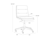 Stinson Black Faux Leather Maximum Comfort Modern Desk Chair
