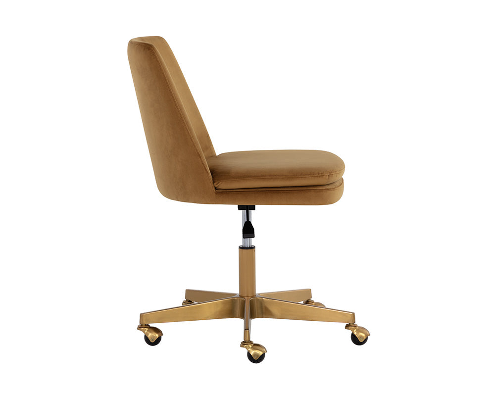 Berget Gold Sky & Gold Desk Chair