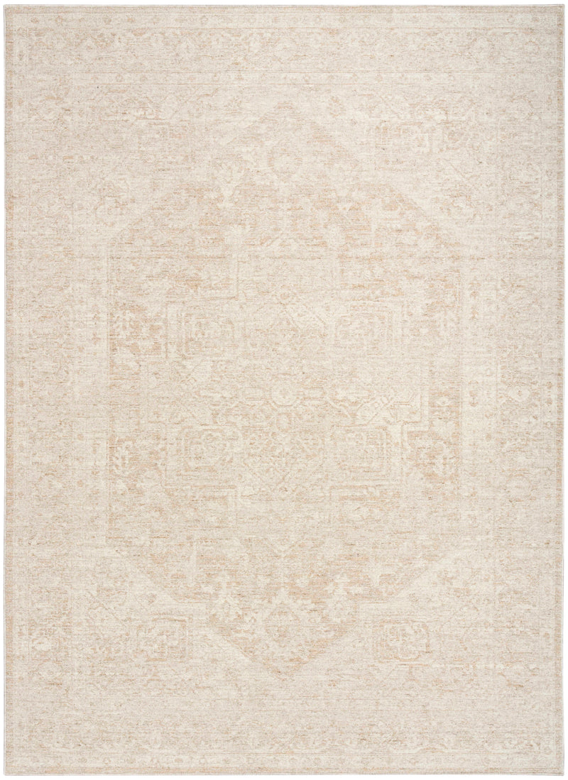 Lucienne Beige Medallion Area Rug