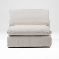 Terra Modern Off White Fabric Modular Sectional Sofa