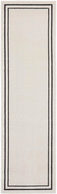 Ainslee Indoor/Outdoor Ivory & Black Area Rug - Elegance Collection