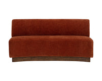 Cinder 66.75" Opera Spice Upholstered Dining Banquette