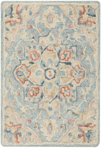 Goldie Light Blue Wool Persian Style Area Rug