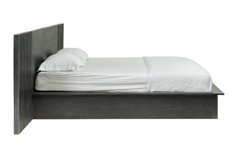 Sedona Contemporary Platform Dark Grey Bed with Drawers